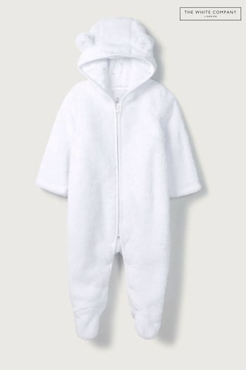 The White Company Teddy Bear Fleece Toddler Pramsuit (A90619) | £34