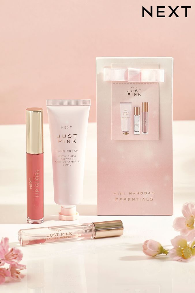 Just Pink Eau De Parfum Perfume Mini Handbag Essentials Gift Set (A91263) | £8