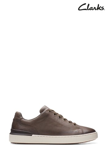 Clarks Grey CourtLite Lace Shoes (A91641) | £80