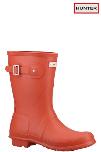 Hunter Orange Original Short Wellington Boots (A91676) | £125