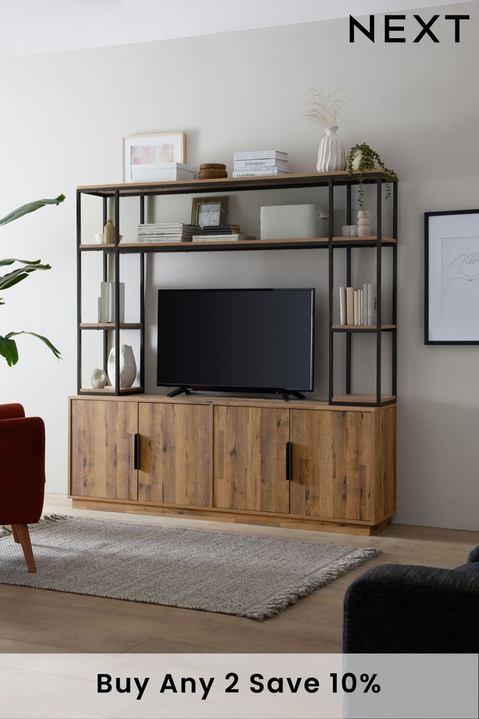 TV Shelving Units TV Stands With Storage Next UK