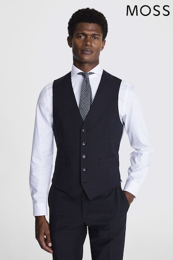 MOSS Performance Charcoal Grey Tailored Fit Suit Waistcoat (A91978) | £80