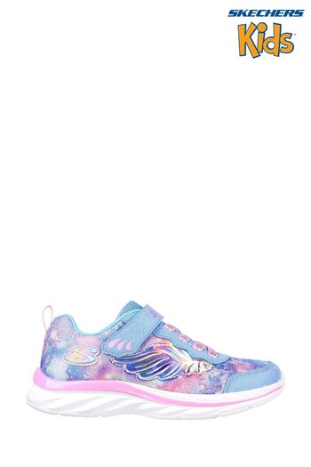 Skechers Blue Blue Quick Kicks Flying Beauty Kids Shoes (A93352) | £52