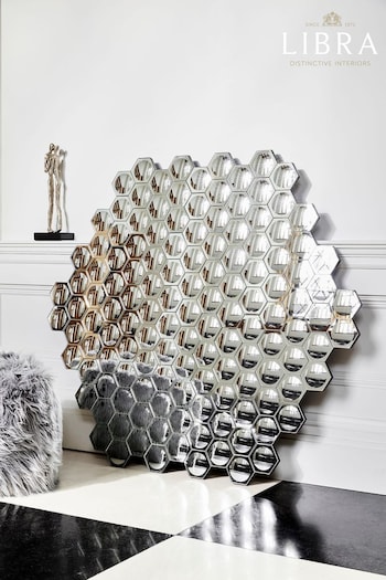 Libra Interiors Honeycomb Hexagonal Convex Mirror (A93741) | £875