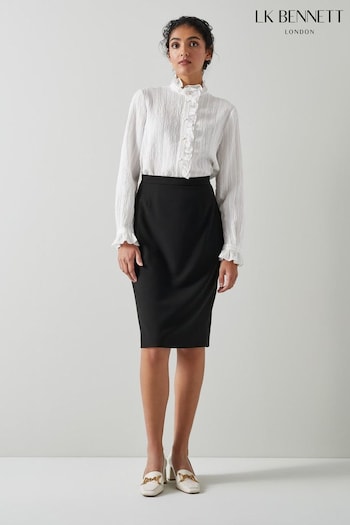 LK Bennett Nina Black Pencil Skirt (A93761) | £149