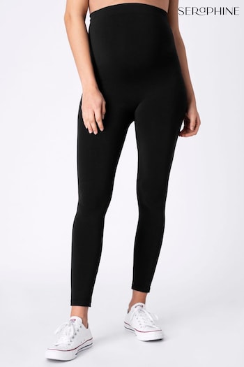 Seraphine Black and Grey Bamboo Maternity straight Leggings – Twin Pack (A93784) | £59