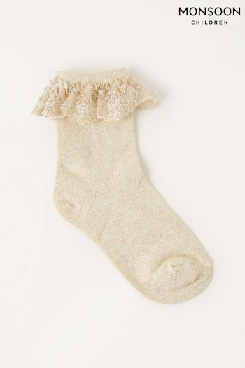 Monsoon Sparkle Flower Socks (A93851) | £6.50