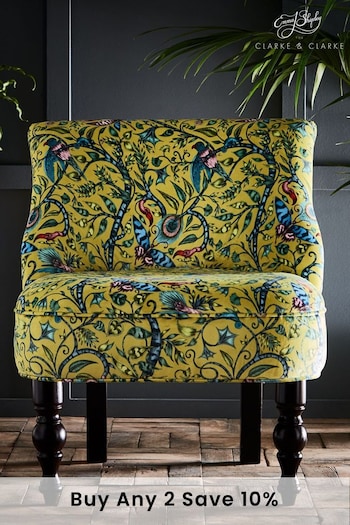 Emma Shipley Lime Green Langley Rousseau Velvet Chair (A94260) | £550