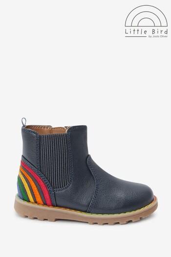 Little Bird by Jools Oliver Navy Blue Younger Chelsea Boots (A94607) | £28 - £30