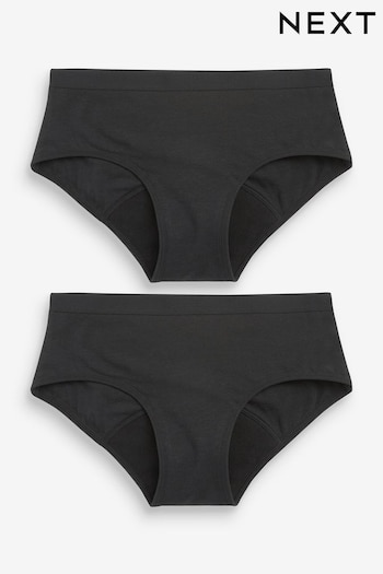 Black Briefs 2 Pack Teen Light Flow Period Pants (7-16yrs) (A94957) | £19 - £22