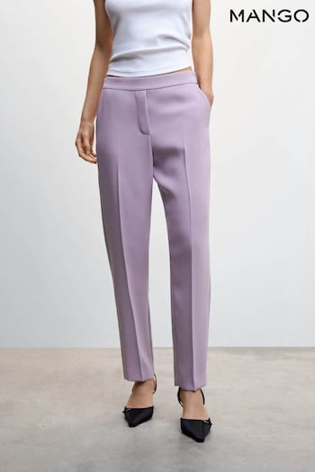 Mango Purple Flowy Suit Trousers VERSACE (A95265) | £36