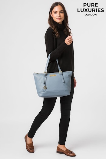 Pure Luxuries London Emily Leather Tote Bag (A95282) | £55