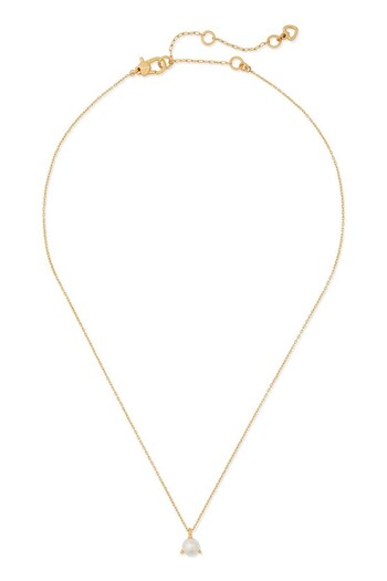 Kate Spade New York Gold Tone Trio Pearl Pendant Necklace (A95408) | £50