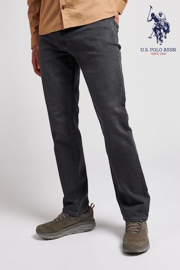 U.S. Polo Assn. Grey 5 Pocket Straight Relaxed Denim Jeans (A95969) | £60