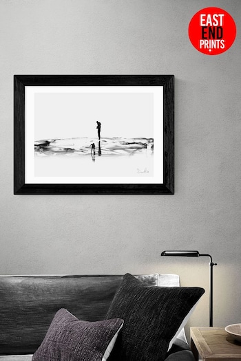 East End Prints White On The Beach Print by Dan Hobday (A96024) | £42 - £110