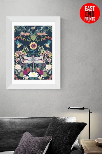 East End Prints Blue Garden Treasures Print by Becca Who (A96027) | £42 - £110