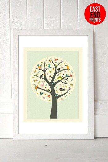 East End Prints Cream Tree of Life Print by Jazzberry Blue (A96064) | £42 - £110
