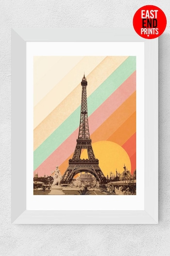 East End Prints Orange Paris Rainbow Print by Florent Bodart (A96074) | £42 - £110
