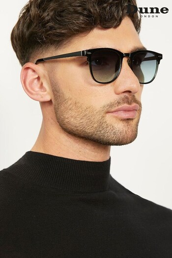 Dune London Green Obscured Metal Arm Sunglasses (A96140) | £40