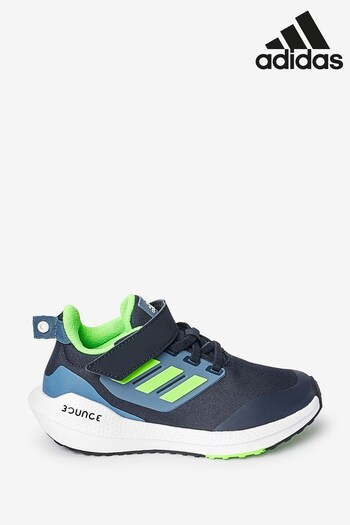adidas Blue Kids Rapidasport Bounce Sport Running Elastic Lace Top Strap Trainers (A96496) | £40