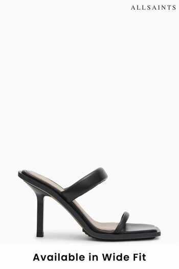 AllSaints Ava Black Sandals (A96542) | £179