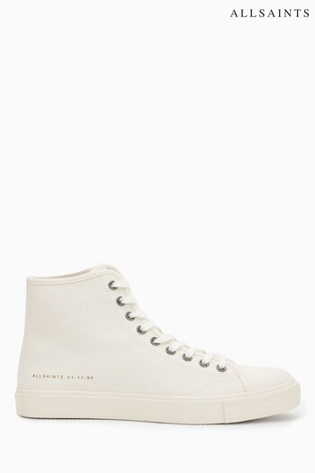 AllSaints Bryany High Top White Trainers (A96545) | £85
