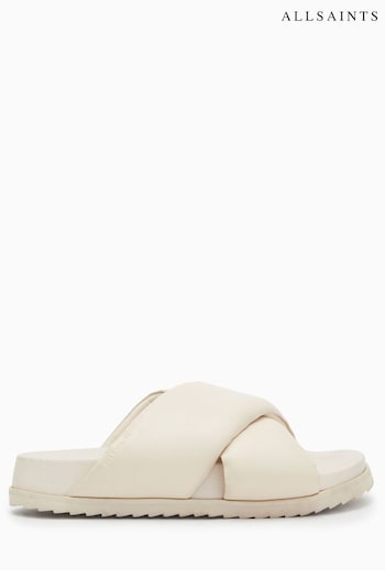 AllSaints White Saki New Sandals (A96550) | £139