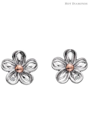 Hot Diamonds Silver Forget Me Not Earrings (A96572) | £50