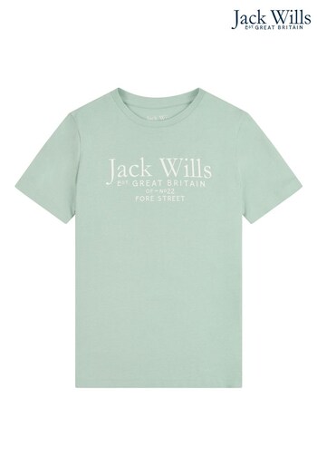 Jack Wills Green Script T-Shirt (A96772) | £18 - £24