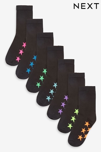 Black Star 7 Pack Cotton Rich Socks (A96864) | £8.50 - £10.50