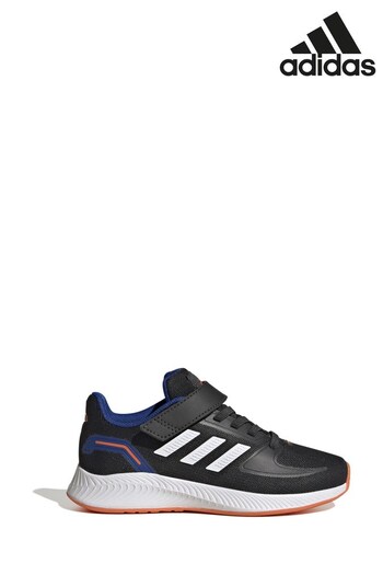adidas orange Dark Grey RunFalcon 2.0 Kids Trainers (A96980) | £28