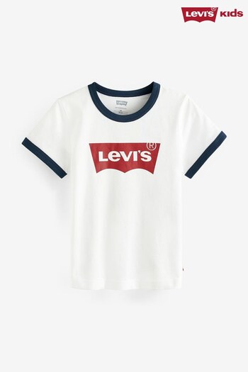 Levi's® White Batwing Ringer T-Shirt (A96999) | £10 - £11.50