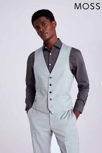 MOSS Grey Stretch Suit Waistcoat (A97075) | £70