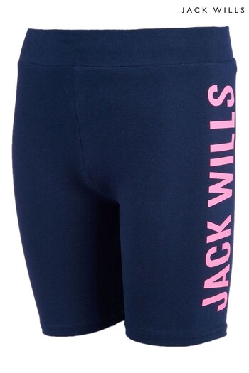 Jack Wills Girls Blue Cycle Shorts vpl (A97089) | £12 - £16