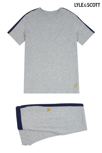 Lyle & Scott Grey SS Panel Lounge Set (A97119) | £30 - £36