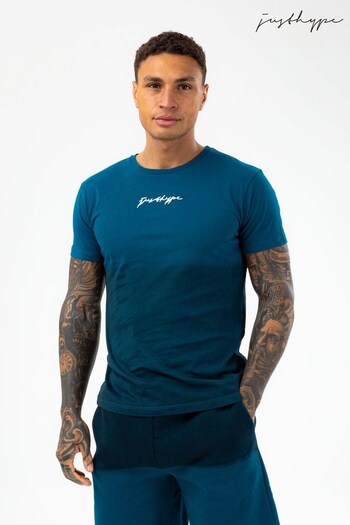 Hype. Teal Blue Fade Scribble T-Shirt (A97446) | £30