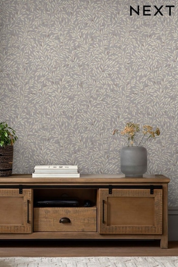 Grey Ditsy Leaf Wallpaper Paste The Wall (A97597) | £32