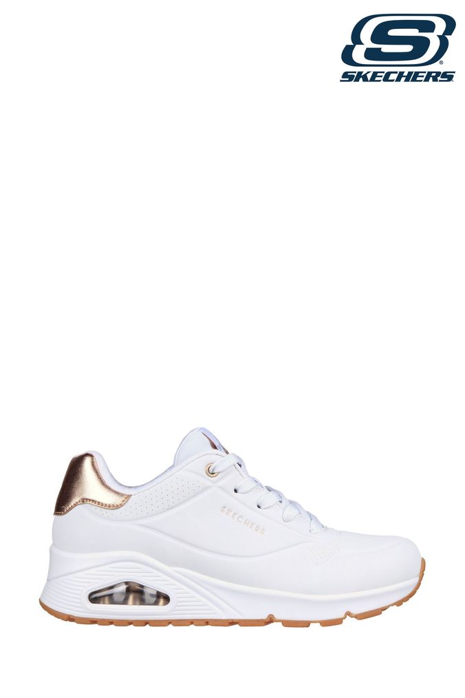 Skechers medio White Uno Golden Air Womens Trainers (A97663) | £79