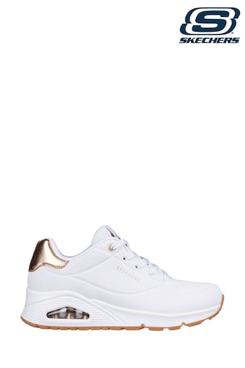 Skechers White Uno Golden Air Womens Trainers (A97663) | £79