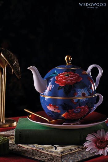 Wedgwood Blue Paeonia Blush Tea For One (A98011) | £150