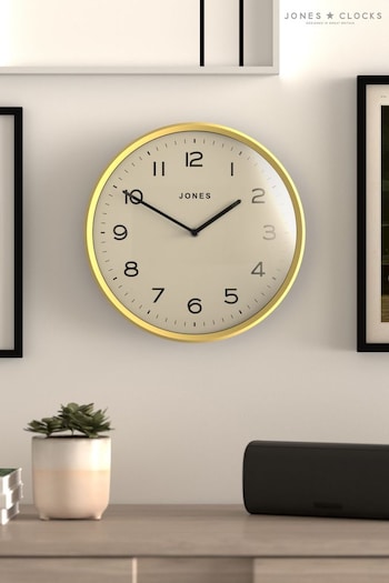 Jones Clocks Yellow Yellow Convex Moonlight Wall Clock (A98033) | £35
