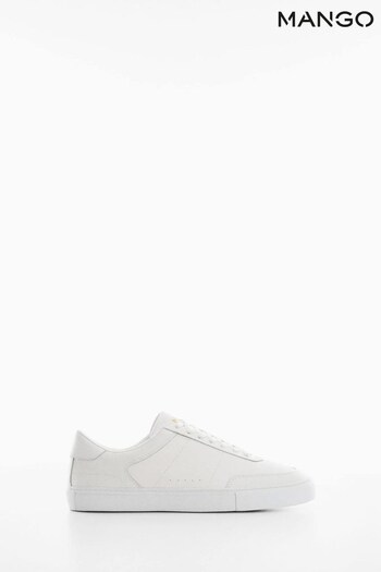 Mango Lace-up Leather Sneakers White Puma Shoes (A98076) | £80