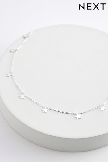 Silver Sterling Star Necklace (A98235) | £18