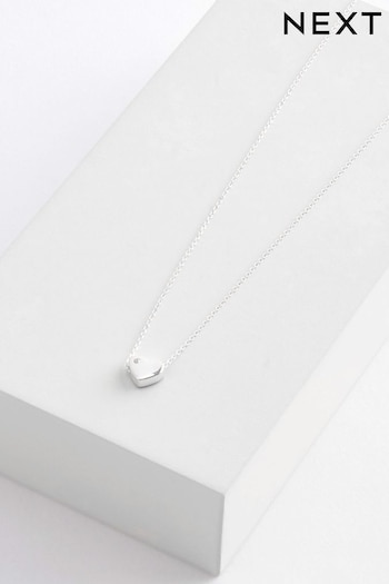 Silver Tone Heart Necklace (A98237) | £18
