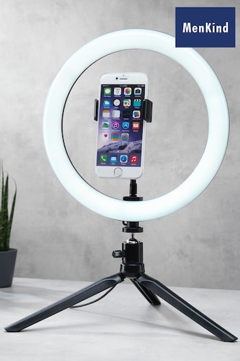 MenKind Vlogging Light With Tripod White 10" (A98370) | £15