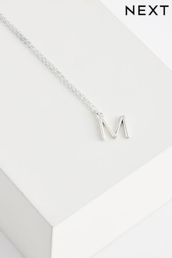 Sterling Silver Initial Necklace (A98449) | £18
