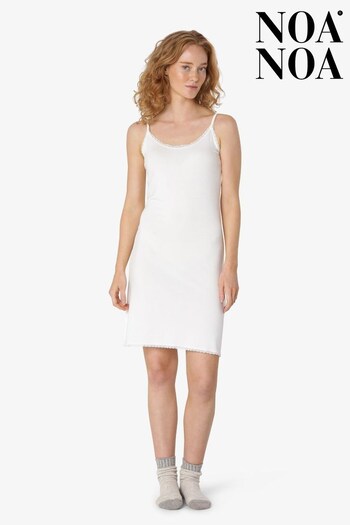 Noa Noa White Noos Lace Jersey Dress Strap (A98754) | £39