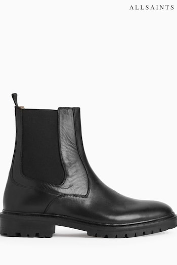 AllSaints Black Melos Chelsea Boots (A99107) | £199
