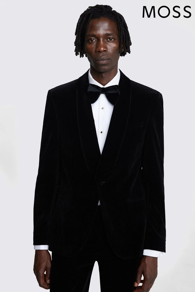 Black cotton suit mens sale
