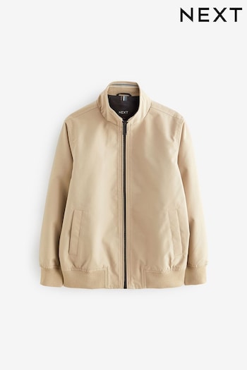 Stone Cream Lightweight Smart Harrington Short Jacket (3mths-16yrs) (A99965) | £26 - £40